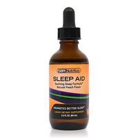 Natural Sleep Aid Liquid Drops | Melatonin, Suntheanine, Chamomile, GABA, Wellness Formula | Soothing Extra Strength Sublingual Supplement Aids Sleeping, Jet Lag, Stress, Insomnia Relief | 2 fl oz