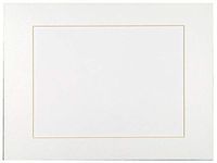 Sax Premium Precut Mat, Bright White, 24" L x 18" W (Pack of 10)