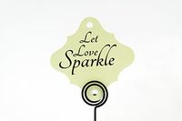 36pc Wedding Sparklers Tags - Let Love Sparkle - Serpentine Color Shimmer Paper