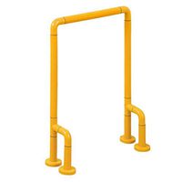 Never give up Bathroom Handrail,Nylon with Legs, Safety, Non-Slip Handle, Disabled, Elderly, Handrail, Bathroom Shower (Color : Yellow)