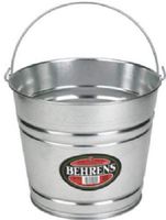 Behrens 1210GS 10 Quart Galvanized Steel Water Pail w Handle - Quantity 8