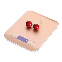 FuriGer Electronic Scales, Digital Kitchen Scales Multifunction Food Scales,Platform Design Electronic Weighing Scales Libra Stainless Steel Measure Scales (Rose Gold,10kg/1g)