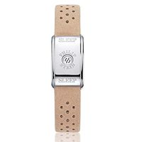 Sleep Bracelet Original by Philip Stein with Sleep Aid Natural Frequency Technology - No Batteries Needed, Unisex for Men and Women, Beige Strap