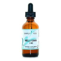 Melatonin Liquid Drops 3mg by Simply You | Natural Sleeping Liquid Dropper | Sleep Aid Supplement for Adults ● Organic, Vegan, Gluten Free ● Vanilla & Raspberry Flavors