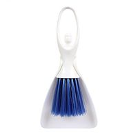 JSCARLIFE Mini Dust Pan and Brush Set 2 in 1, Small Broom and Dustpan Set The Best Mini Hand Broom,Blue