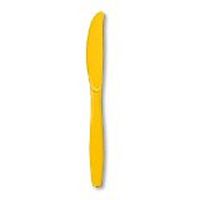 Sovereign Premium 24 Count Plastic Knives Harvest Yellow