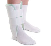 Medline ORT27220 Air and Gel Stirrup Ankle Splints, Regular, White