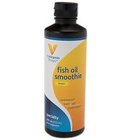 The Vitamin Shoppe Omega 3 Fish Oil Smoothie 900mg, EPA 288mg DHA 432mg, Purity Assured, Molecularly Distilled to Support Cardiovascular, Joint and Brain Health Lemon (16 Fluid Ounces)