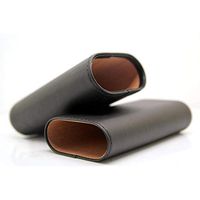 Cxjff Cigar Humidor Cigar Case Leather Cigar Travel Case Hold 3 Tube Travel Cedar Wood Lined 3Fingers Holder Cabinet Size: 1507535mm / ble for The Office New Classic Portable Cigar humidifier