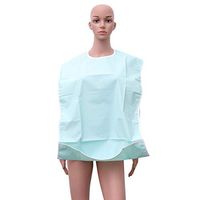 Exceart Waterproof Adult Eating Bib Dinner Bib Clothing Protector for Eating with Crumb Catcher Light Green