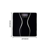 Bathroom Scales Floor Body Smart Electric Digital Weight Health Balance Scale Toughened Glass LCD Display 180Kg/50G,28X28