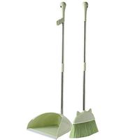 WDX- Broom combination household living room sweeping floor cleaning kitchen cleaning tools broom 簸箕 set combination thickening broom soft hair non-stick hair artifact Household