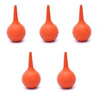YUOCEAN Ear Syringe Laboratory Tool Rubber Suction Ear Washing Squeeze Bulb 5 PCS Or 10 PCS Red,5PCS