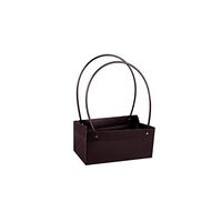 Flower Paper Bag Kraft PVC Handbag Waterproof Bouquet Florist Gift Packing Box Valentine's Day Rose Boxes Party Decoration,PVC2,22x11x10cm