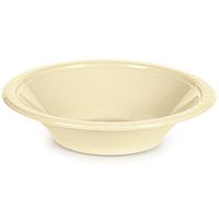 Club Pack of 240 Traditional Ivory White Disposable Plastic Party Snack Bowls 12 oz.