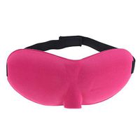 Adults 3D Travel Sleeping Eyepatch Eyemask Rest Nap Aid Cover Shade Blindfold - Comfortble - for Home or Office - Rose Red