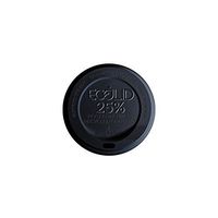 Eco-Products - EcoLid 25% Recycled Content Black Hot Cup Lid - Fits 10-20oz Hot Cups - EP-HL16-BR (10 Packs of 100)