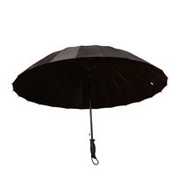 Moolo Windproof Umbrella Men Women Lightweight Waterproof DurableUmbrella Strong 24 Fiberglass Ribs Old Man Walking Stick Umbrella (Color : E)