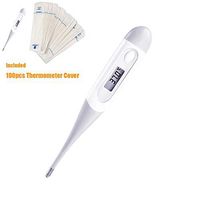 Baby Digital Thermometer Rectal and Oral Thermometer for Baby Kids and Adult Fever Thermometer Electronic Thermometer LCD Home & Baby Body Temperature Thermometer - with 100pcs Thermometer Covers
