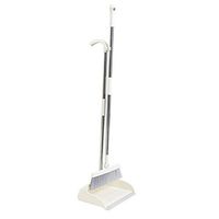 Everyfit Brooms and Dustpans Sets Upright Brooms Grips Sweep Set Lobby Home Kitchen Office Commercial Hardwood Floor Use Brooms (White)
