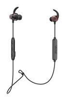 Fuego by Carlos Santana NC Black/Red Bluetooth Wireless Active Noise Cancelling Earbuds, Neckband Headphones with Remote and Built-in Mic, IP64 Certified Water Resistant, 6 HR Battery, BT Earphones