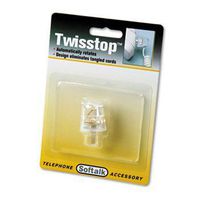 Softalk Twisstop Rotating Phone Cord Detangler, Clear, EA - SOF1500