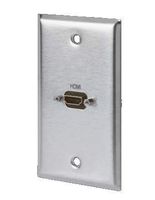 Stainless Steel HDMI Female Feed-Thru Wall Plate