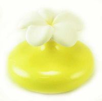 Yellow Medium Ceramic Flower Diffuser by Millefiori Milano