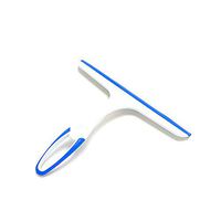 LANGYINH Squeegee for Shower,Window and Car Glass,All Purpose Window Squeegee-with Soft Rubber Strip Wiper -(24x22cm,4 Pack),Blue