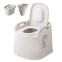 Mobile Toilet,Bedside Commode Chair Shower Seat,Portable Medical Aid for Household Adult Urinal Potty,for Old Man Pregnant Woman Child Handicapped People