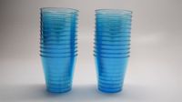 24 Disposable Plastic Shot Glasses (Blue)