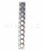 Hillflower 100 Piece AG9 LR45 LR936 G9 394A 194 S33 Bulk 0% Hg 1.5V Long Duration Alkaline New Light Prime Battery