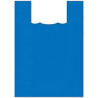 Plasticplace Jumbo Plastic Shopping Bags - Plain Blue, 25x32, 400/Case