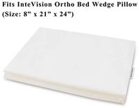 InteVision 400 Thread Count, 100% Egyptian Cotton Pillowcase. Designed to Fit The Ortho Bed Wedge Pillow (8" x 21" x 24")