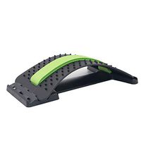 JIGAN Back Massage Stretcher 3 Level Stretching Device Lumbar Support Posture Corrector, Upper and Lower Back Pain Relief,Green