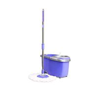 WXQ-XQ Mop and Bucket Cleaning Set 360 Degree Spinning Hand Pressure Double Drive With Roller Wheel Household Purple