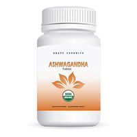 100% Organic Ashwagandha 1460MG for Stress & Anxiety Relief, Mood & Thyroid Support, Adrenal & Immune Health. 120 Vegetarian Tablets.