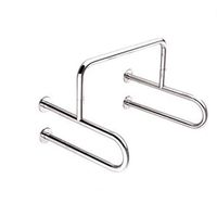 YSXZM Grab Bar 304 Stainless Steel Grab Rails Bathroom Safety Wall-Mounted Anti-Slip Urinal Armrest Railings Armrests Support Rail Wc Toilet Railings (Color : Silver, Size : 6044.855CM)