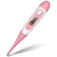20s Fast Reading Armpit Temperature Meter Thermometer for Children Adult Digital Medical Thermometer for Oral (Pink)