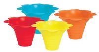 Paragon 4-Ounce SNO-Cone Flower Drip Tray Cups, Multicolor, 100-Cup Case