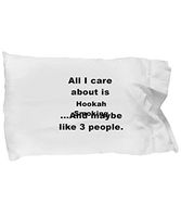 Hookah Smoking Gifts - Awesome Pillowcase for Shisha Smoker Hobbyists/Enthusiasts, Funny and Creative Hookah Smoking Pillow Case