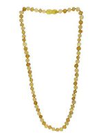 UMAI Unpolished Baltic Amber Adult Necklace- Milk + Honey - 18 inches Long - Anti-inflammatory - Natural Pain Relief for Carpel Tunnel, Arthritis, Sinus Pressure, Headaches and Migraines