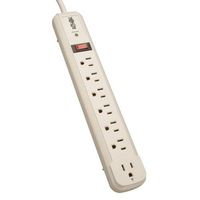 Tripp Lite 7 Outlet (6 Right Angle + 1 Transformer Outlet) Surge Protector Power Strip, 4ft Cord, Lifetime Limited Warranty & $25K INSURANCE (TLP74R)