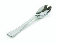 Fineline Settings Serving Utensils-Bulk Serving Spoon, Silver  60 Pieces