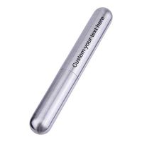 SG Cigar Tube Portable Travel Stainless Steel Cigar Holder Tobacco Case (Type 1-Engraving)