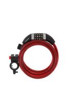 Wordlock CL-408-RD 4-Letter Combination Bike Lock Cable, Red, 5-Feet