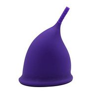 XYanXXX Menstrual Cup,U-shape Soft, Flexible, Reusable Period Cup Alternative Protection for Cloth Sanitary Napkins for Menstruation Purple L