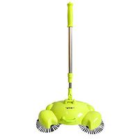 EASON Automatic Hand Push Sweeper, Broom Without Electricity Magic Lazy Household Cleaning Broom Dustpan Combination Package