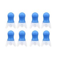 Exceart 4 Pairs Silicone Ear Plugs Noise Reduction Ear Plugs Sound Proof Ear Plugs for Airplane Aircraft Travel Work Sleep Train Rest