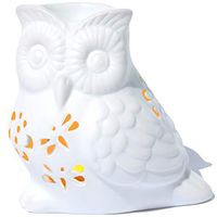 AI·X·IANG Owl Shape Tea Light Holder Fragrance Essential Oil Burner, Aromatherapy Wax Melt Warmer, Essential Oil Diffuser, Great Decoration Gift for Living Room, Balcony, Patio, Porch and Garden